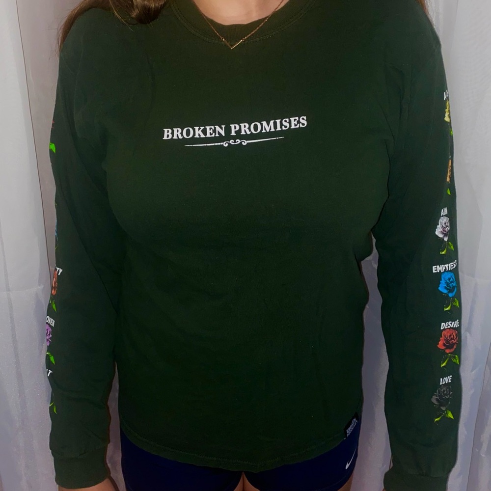 Green Broken Promises Long Sleeve MEDIUM